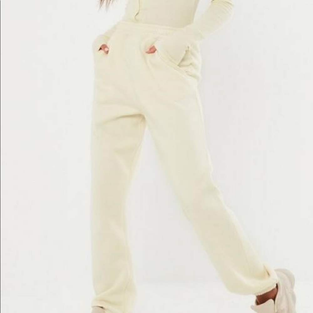 cream joggers